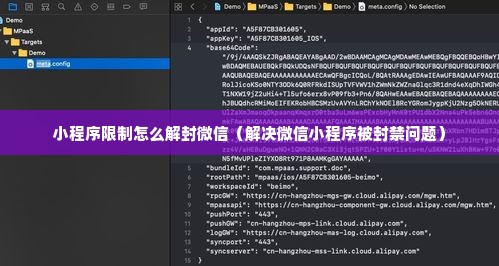 小程序限制怎么解封微信（解决微信小程序被封禁问题）