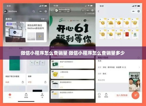 微信小程序怎么查销量 微信小程序怎么查销量多少