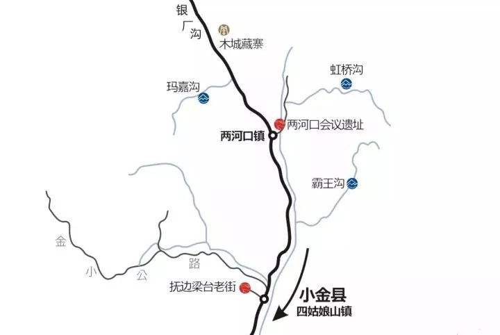 阿坝旅游景点地图 阿坝州景点地图全图