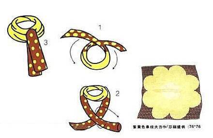 小围巾蝴蝶结的打法 围巾蝴蝶结最简单打法图解