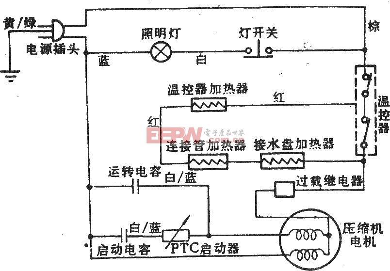 美的冰箱线路图 美的冰箱电路板图纸