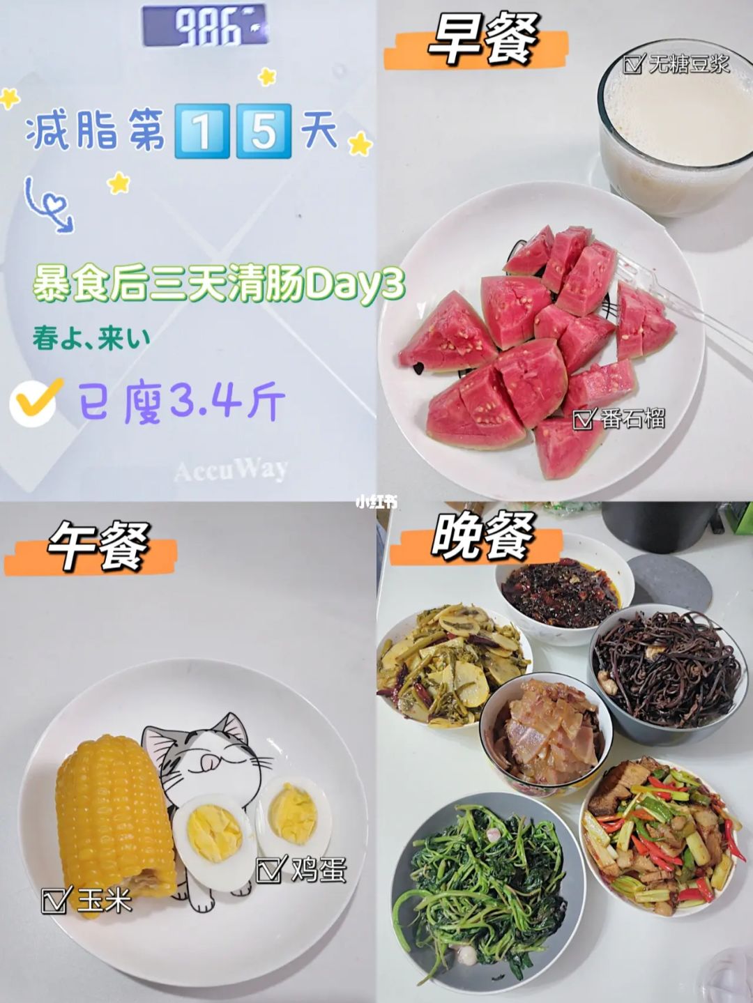 三天减肥清肠食谱 减肥清肠三天怎样吃