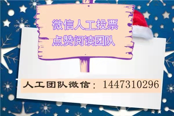 四平微信人工投票 四平微信人工投票平台