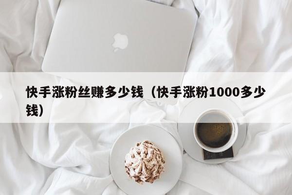 快手涨粉丝赚多少钱（快手涨粉1000多少钱）