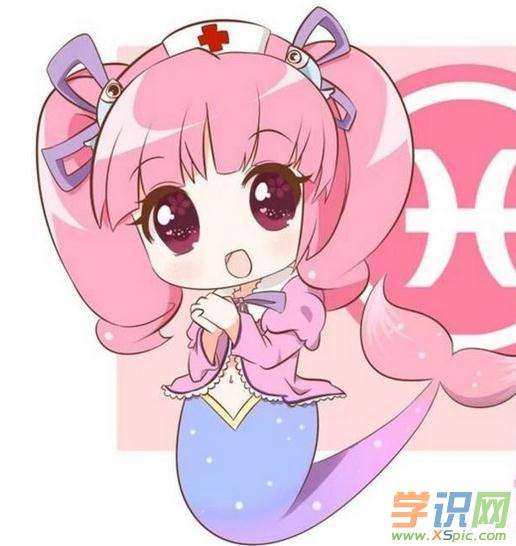 十二星座动漫少女图片手绘(手绘12星座呆萌卡通少女)