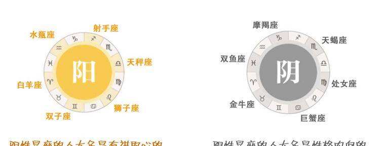 阴性星座和阳性星座(阴性星座和阳性星座是什么意思)