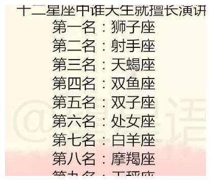 十二星座排行月份(12星座月份排行)