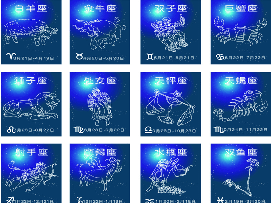 十2星座图片(十二星十二星座图片)