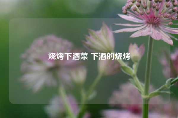 烧烤下酒菜 下酒的烧烤