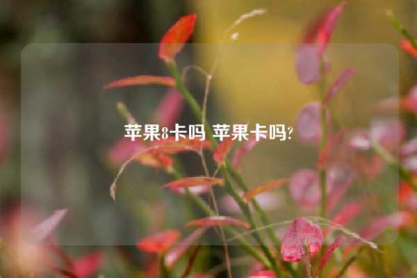 苹果8卡吗 苹果卡吗?